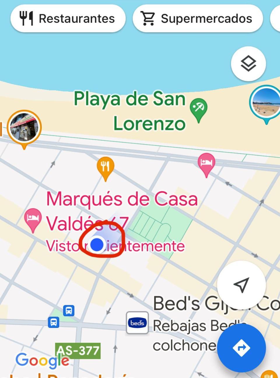 Апартаменты Apartamento Playa San Lorenzo Хихон Экстерьер фото
